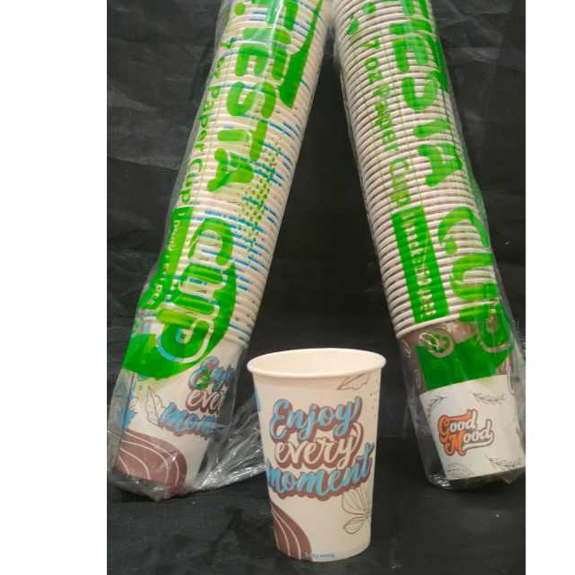 Paper cup motif 7 oz isi 50pc cup coffee fiesta 0430010