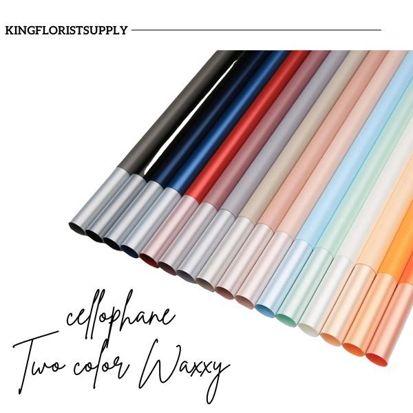 

Kertas pembungkus bouqet transparant / Kertas Buket Dua Warna / Metalic Bi Color Flower Wrapping Paper