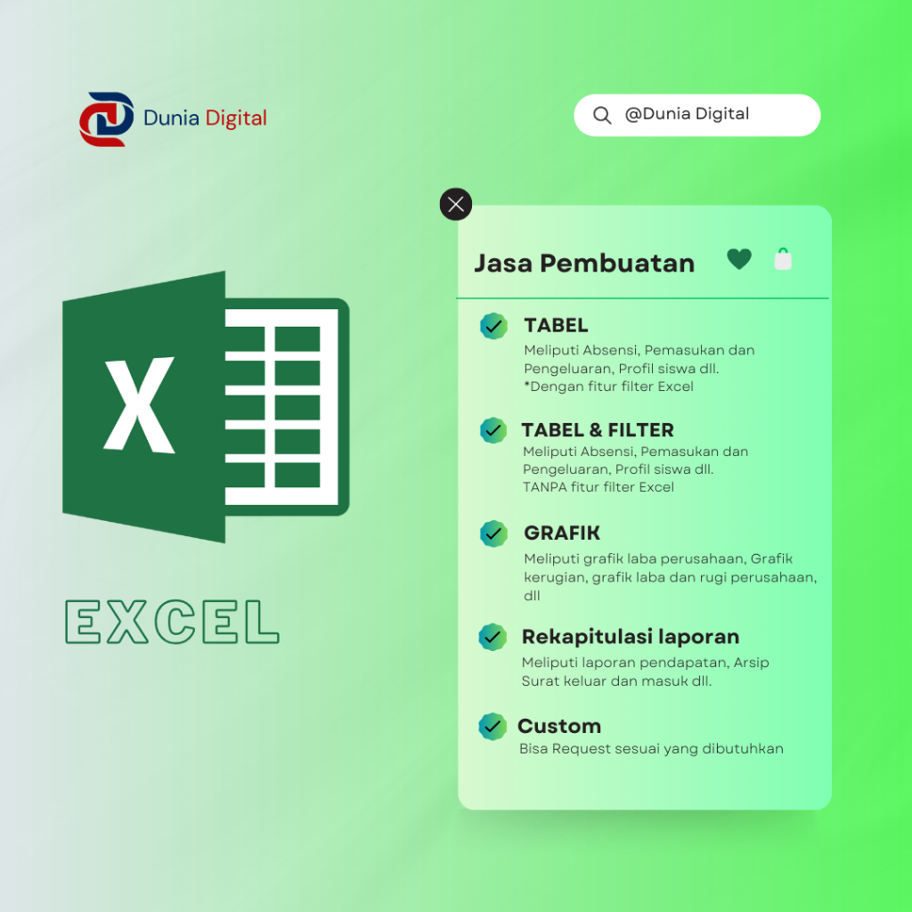 JASA ENTRI DATA EXCEL MURAH CEPAT | JASA CUSTOM PENGEDITAN UNTUK FILE EXCEL | Jasa Ketik Online Exce