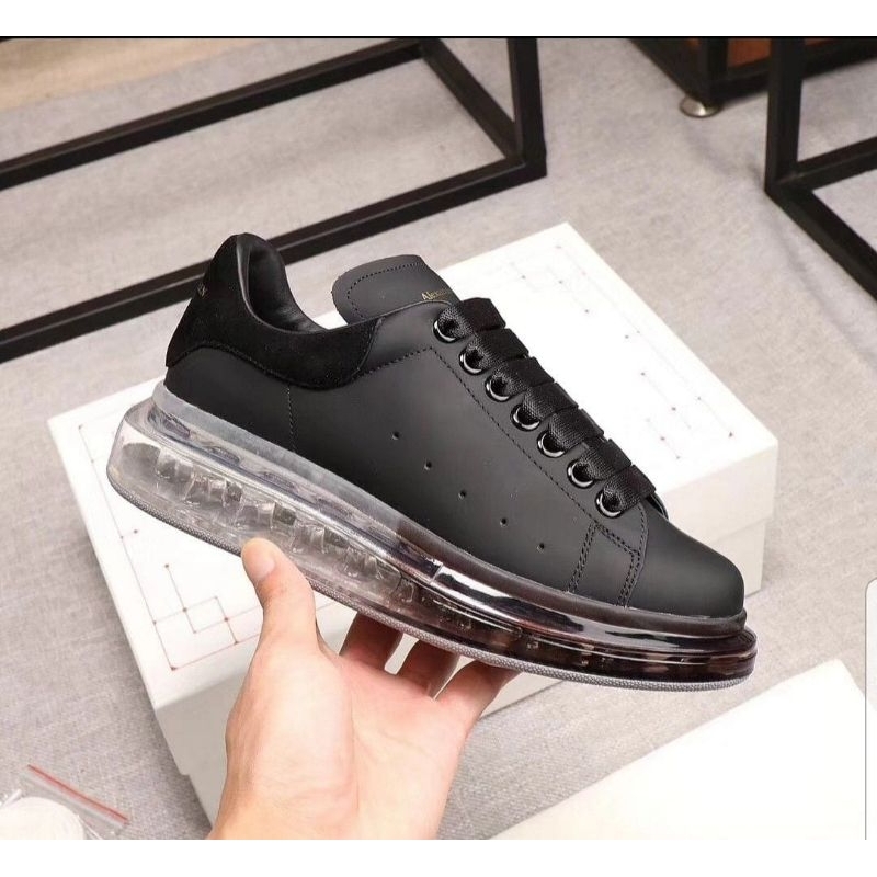 SEPATU SNEAKER PRIA ALEXANDER MCQUEEN HITAM IMPORT MIRROR TERBARU 369