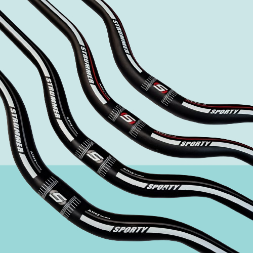 STANG OVERSIZE STRUMMER SPORTY HANDLEBAR OS 31.8 HANDLE BAR ALLOY ALUMUNIUM HITAM MTB STIR / Handleb