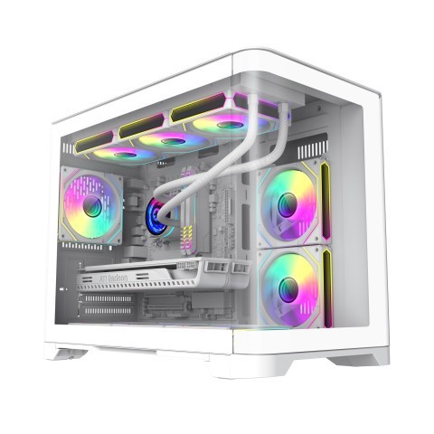 Casing PC Gamemax Hype-M White Case