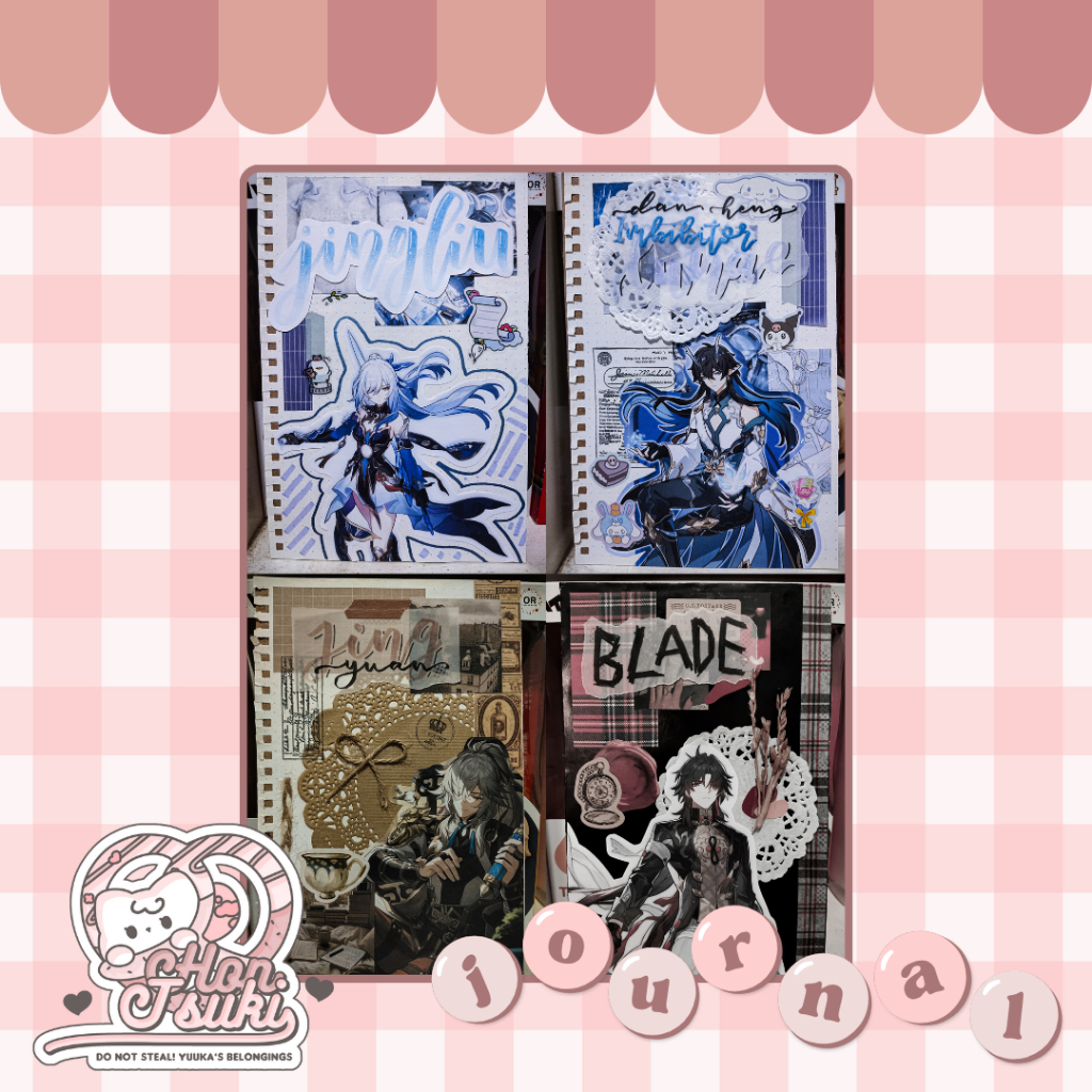 

[A5 Journal] High Cloud Quintet Honkai Star Rail Cardboard Journal (Jing Yuan, Dan Heng Imbibitor Lunae, Jingliu, Blade)