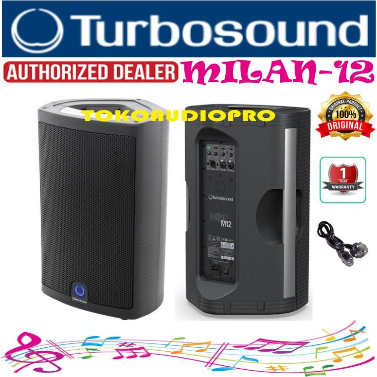 Speaker Turbosound Milan M12 12-inch Powered Speaker Aktif M-12