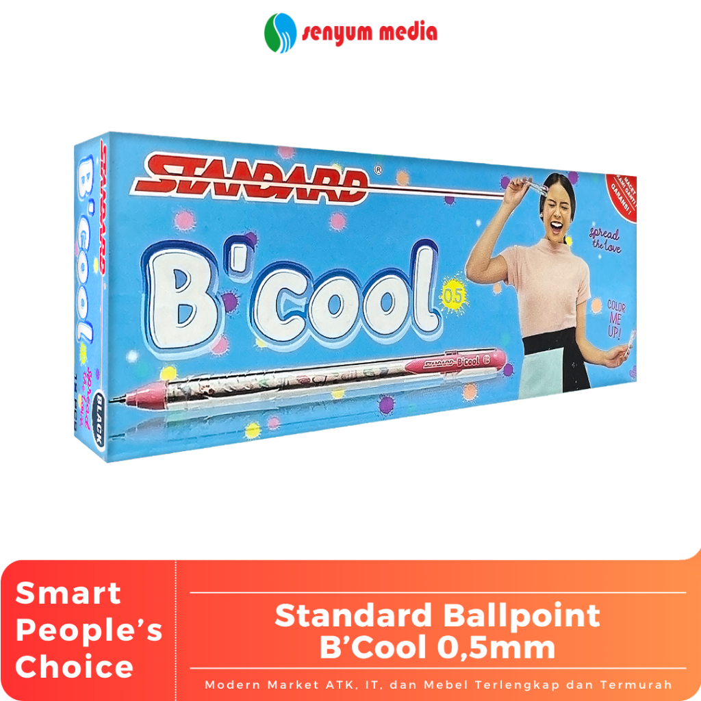 

Standard Ballpoint B’Cool 0,5mm (1 Pack Isi 12 Pcs) (S:DZN)