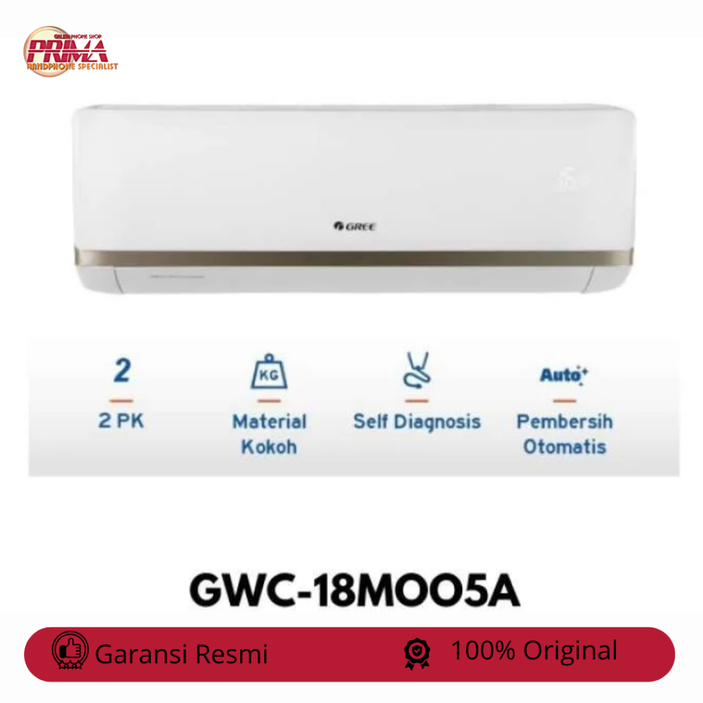 JUAL AC GREE  STANDAR 2PK  GWC 18M005S GARANI RESMI SERANG BANTEN