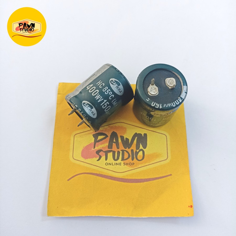 kapasitor capacitor elco 150uf 400v / 150 400v / 150 uf 400 v