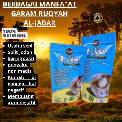 

Garam Ruqyah AL-JABAR 100% ORIGINAL 250g -500g Solusi Usaha Sepi, Sering sial, Sulit Dapat Jodoh