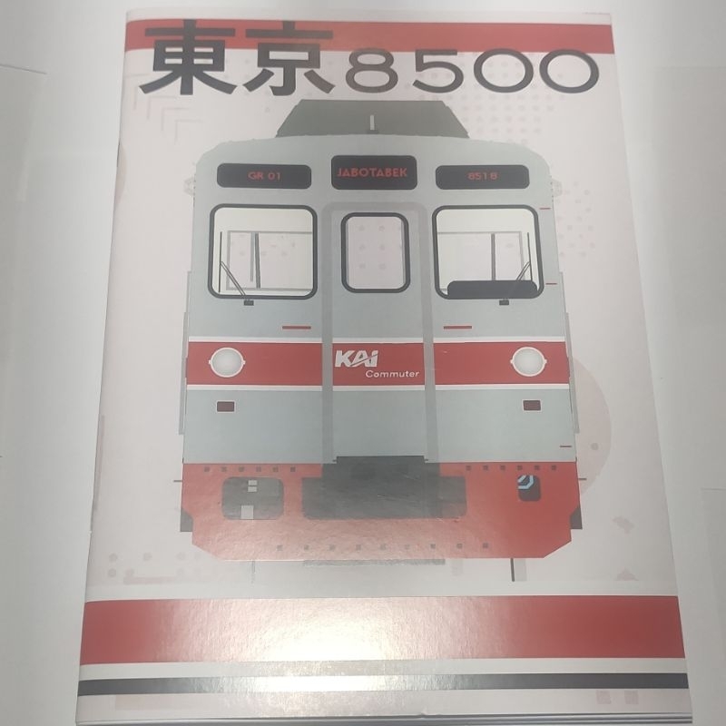 

GIBONZ Buku Tulis Sekolah Kereta KRL Tokyu 8500 Merah A5 30 Lbr
