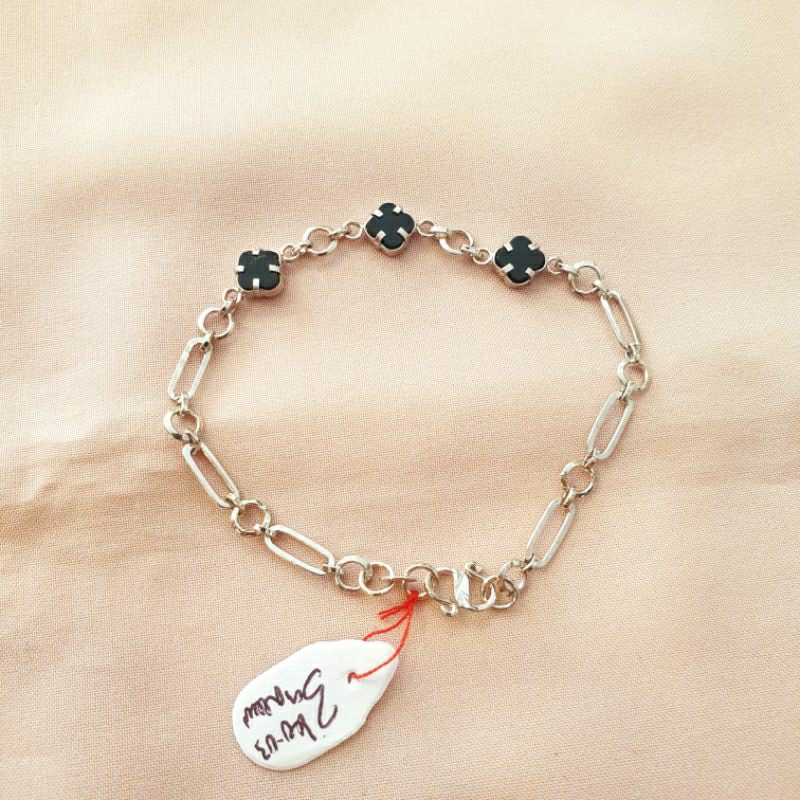 Gelang emas putih fashion rantai olympic emas asli kadar 300