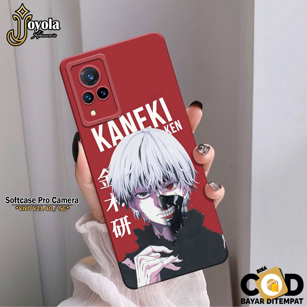 JOYOLA Case VIVO V21 4G/5G - Fahion Case Anime - Softcase VIVO V21 4G/5G - Pro Camera - Casing VIVO 