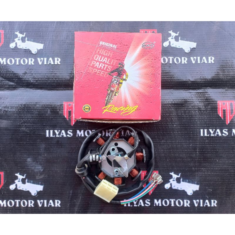 Spul 8 lubang 3 Kaisar atau Magneto coil 8 lubang 3 Kaisar appktm dan jialing motor roda 3 Merk GNT