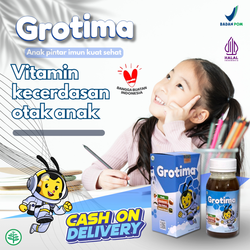 Vitamin otak anak/vitamin  otak anak cerdas dan daya ingat/vitamin otak anak paling bagus Grotima