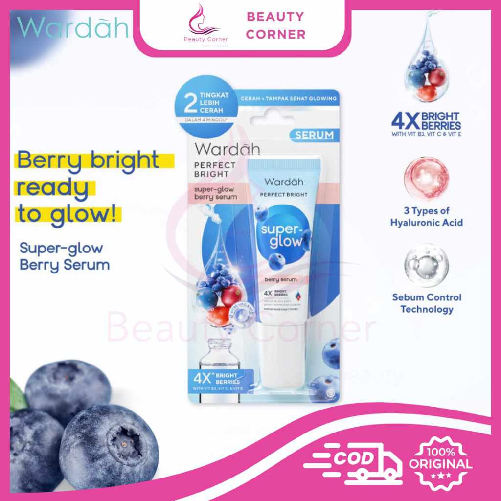 Wardah Perfect Bright Super Glow Berry Serum - 8ml