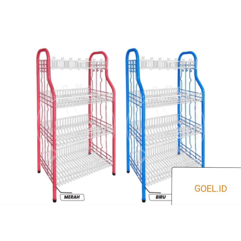 RAK PIRING MASTER 4 SUSUN ORIGINAL / RAK PIRING JADUL /Rak piring murah  / Rak piring master 4 susun