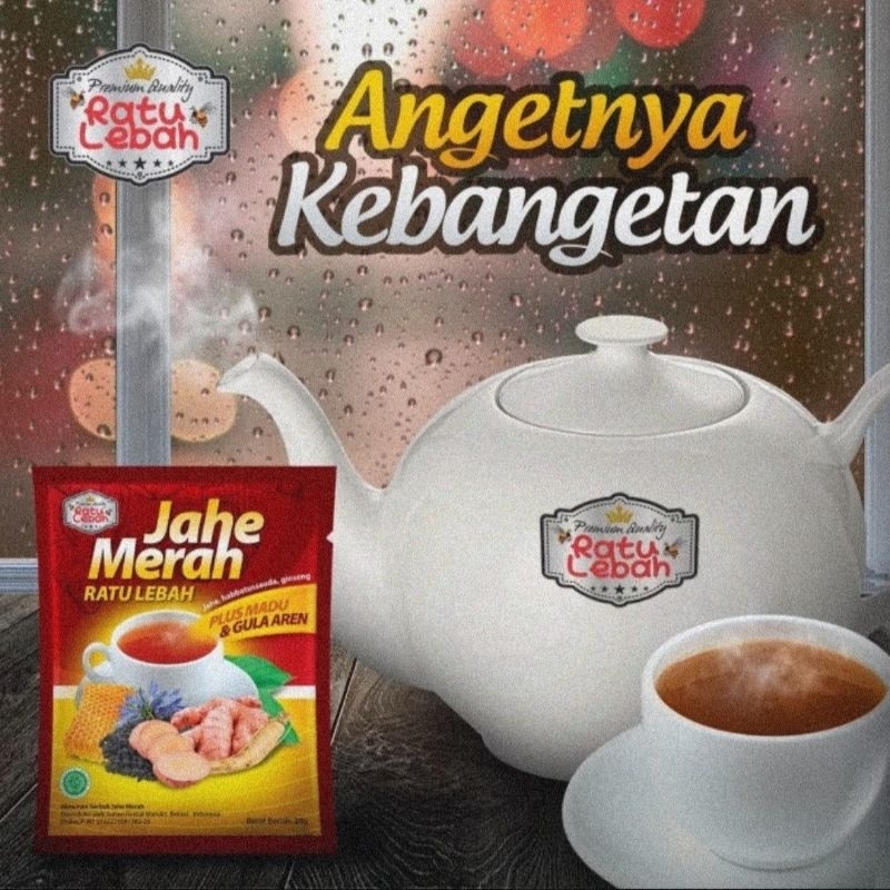 

Ratu Lebah Jahe Merah Plus Madu dan Gula Aren Sachet 20 gram