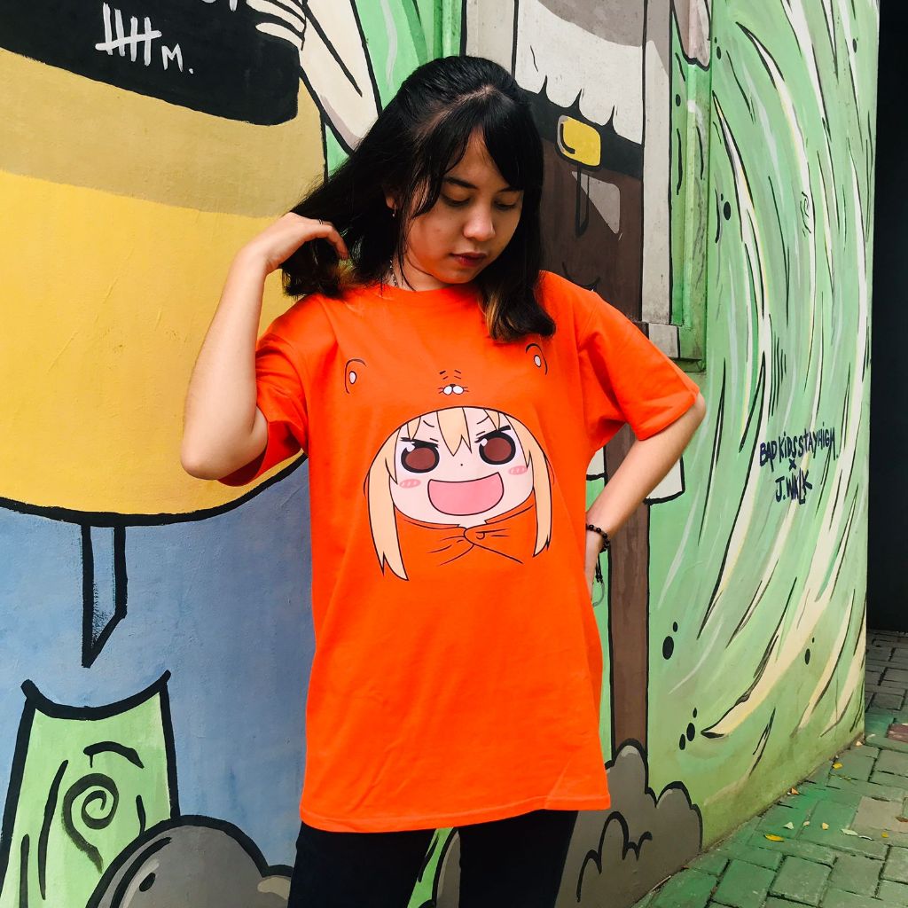 Tshirt Umaru Himouto Chan Coat V2 Kawaii Orange Anime Manga Kaos Himouto! Umaru-Chan