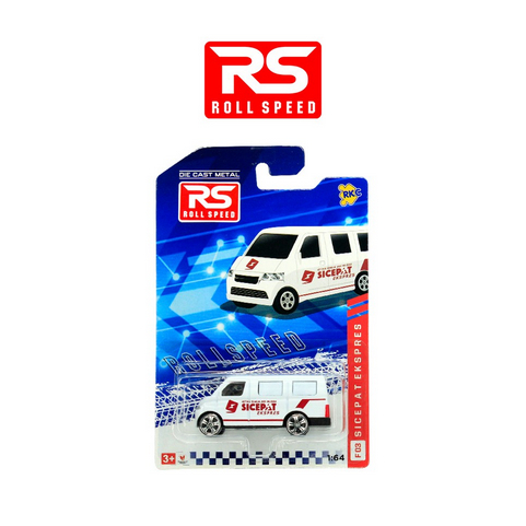 Die cast metal RKC Mobil Niaga Grandmax Blindvan Operasional Sicepat Series Diecast Rollspeed