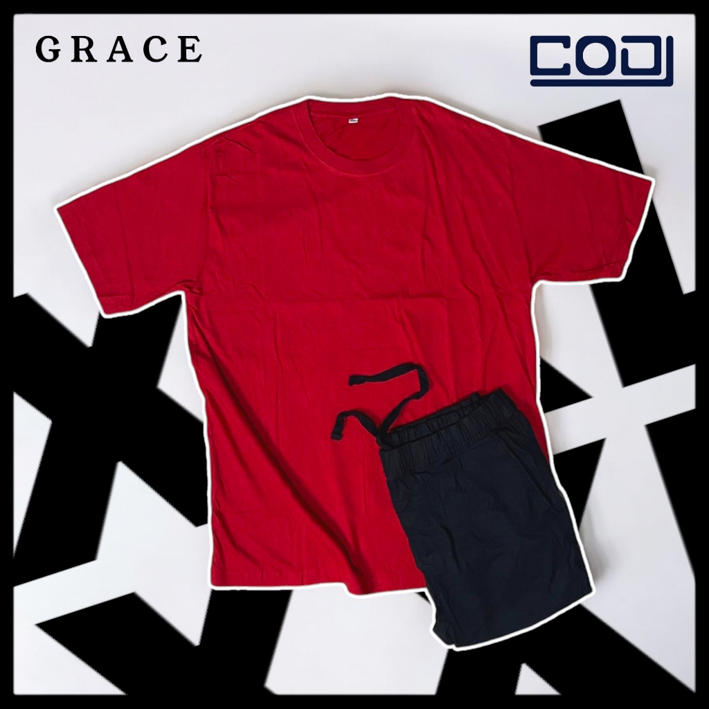 Kaos Combed 30S Jumbo XXL Dewasa Pria/Wanita Merah