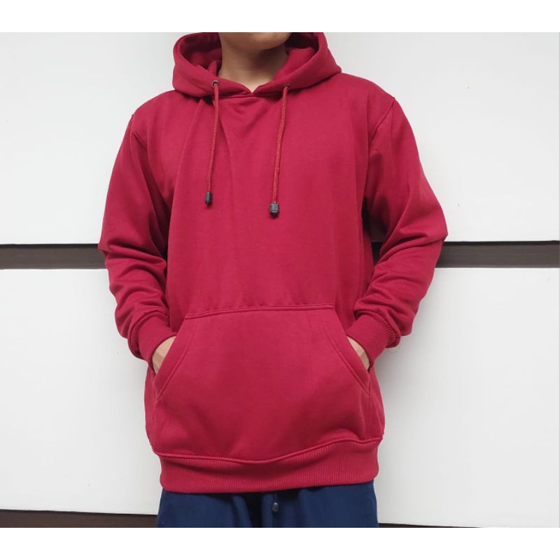 SWEATER HOODIE POLOS BASIC PRIA/WANITA BAHAN TEBAL