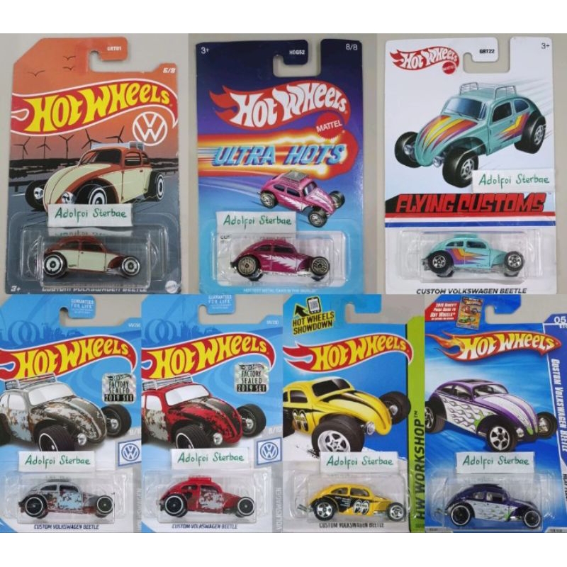 hotwheels hot wheels custom Volkswagen vw beetle factory sealed edisi flying customs hw workshop moo