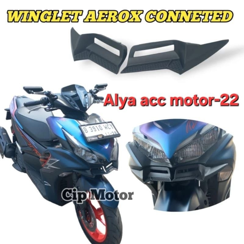 Winglet Aerox Connected model motogp plastik Abs premium Aerox connected