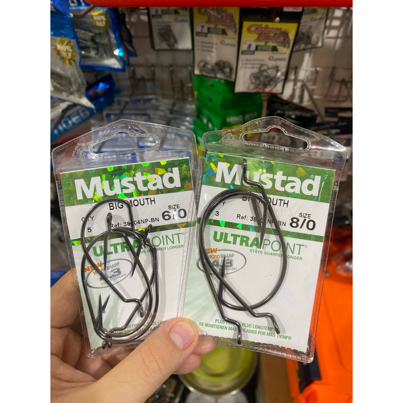 Kail Pancing / Worm Hook Mustad Big Mouth 6/0 8/0