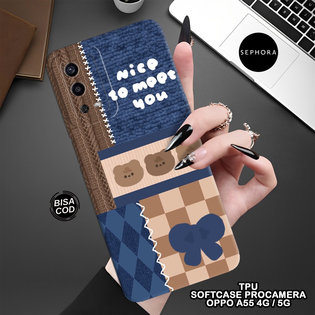 Softcase OPPO A55 4G Terbaru - Fashion Case Lucu - Case OPPO A55 4G - Case Pro Camera - Casing OPPO 