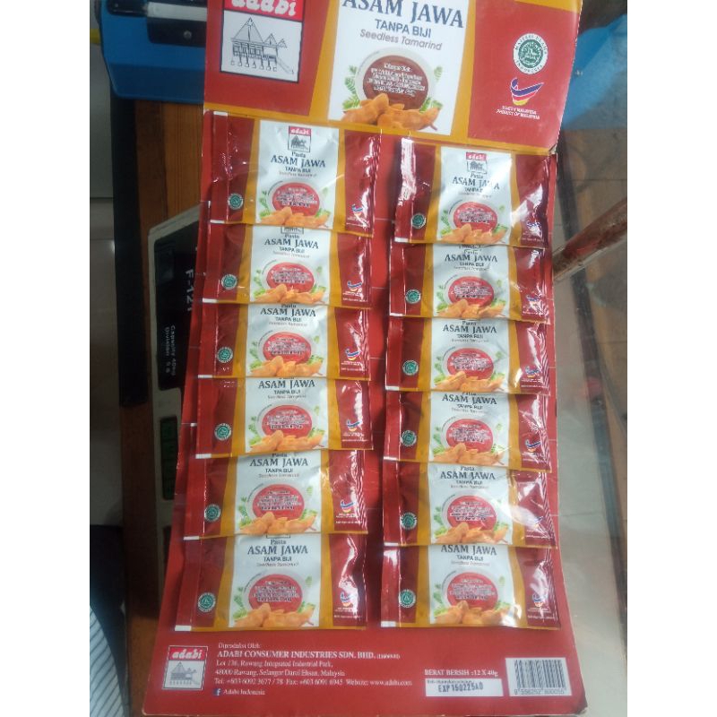 

Asam Jawa Adabi Tanpa Biji Renteng isi 12 saset