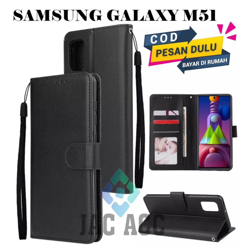 FLIP CASE HP PREMIUM UNTUK HP SAMSUNG GALAXY M51 LEATHER FLIP CASE HP PREMIUM UNTUK HP SAMSUNG GALAX