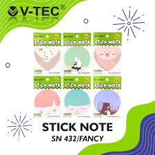 

V-TEC STICKY NOTES SN-432/FANCY