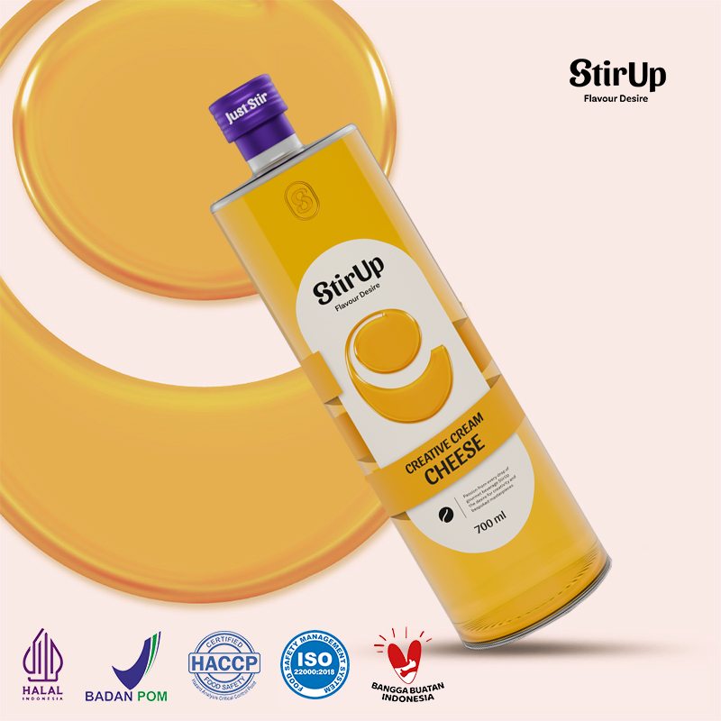 

StirUp Creative Cream Cheese - Gourmet Syrup Rasa Keju Krim - Glass