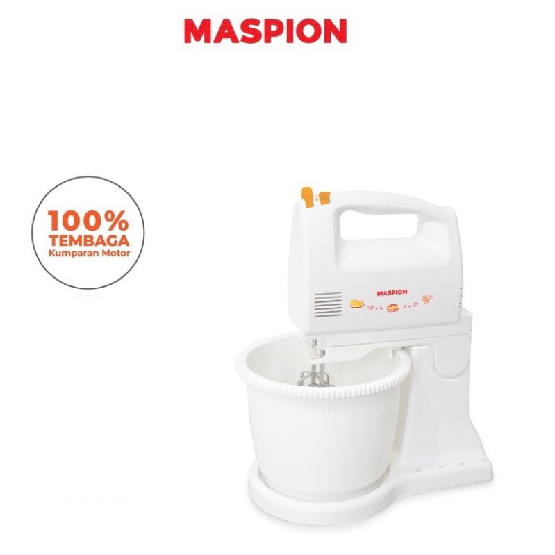 Stand Mixer Com MASPION MT-1140 Pengaduk Adonan Mixer Duduk