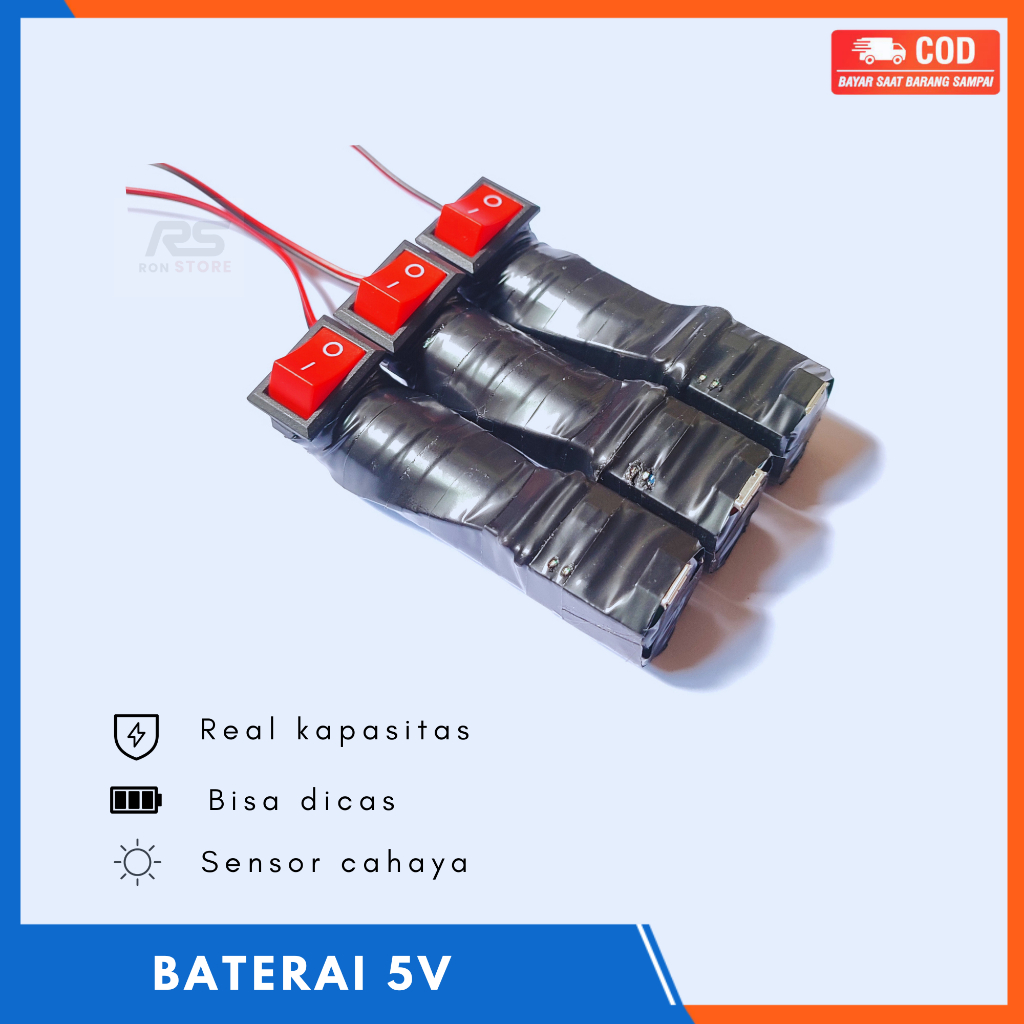 Rangkaian Batrai Lampu Layangan & Sensor Cahaya khusus lampu 5v
