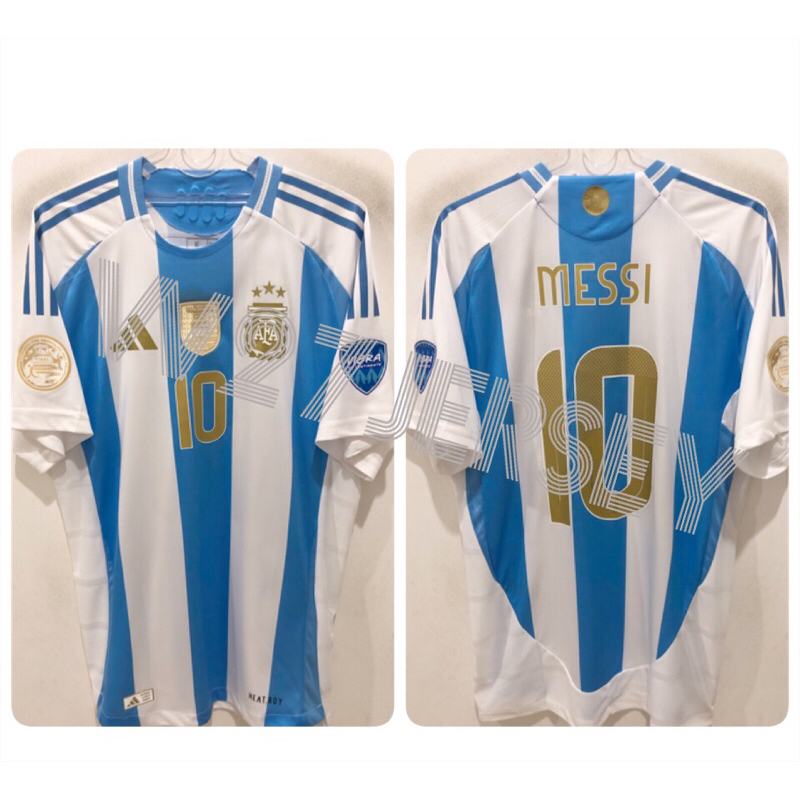 JERSEY PLAYER ISSUE - ARGENTINA HOME 2024 name player Messi + Patch