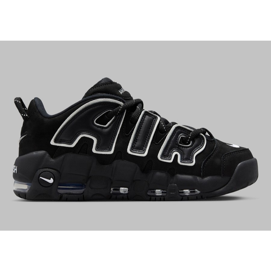 SNEAKER - AMBUSH x  Air More Uptempo Low Black (SEPATU)