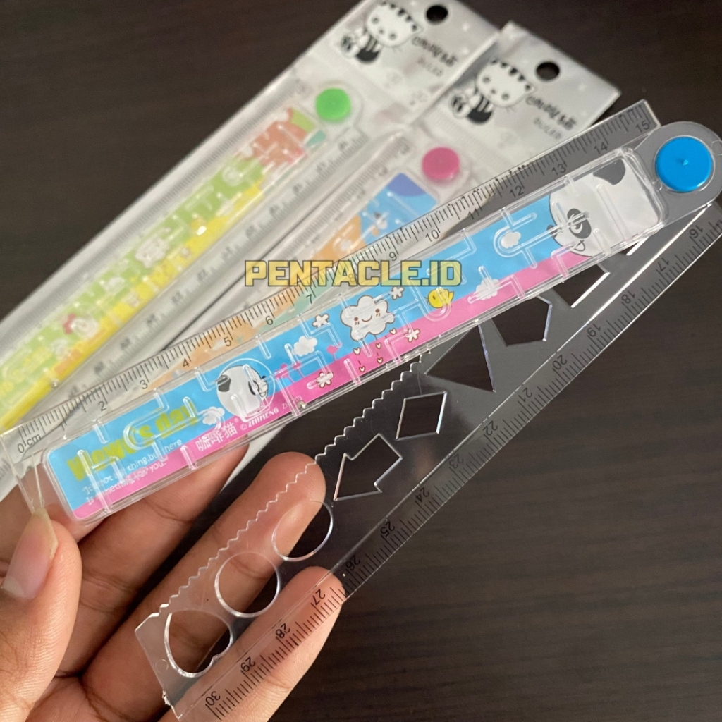 

Penggaris LIPAT Ukuran 30cm Satuan Garisan Ukur Ruler School Perlengkapan Peralatan Sekolah Kantor Office Garis Gambar Ukuran Alat Tulis Stensil Stationery ATK Aksesoris Buku Drawing Prakarya Kerajinan Craft Crafting Seni Kesenian Kertakes Pentacle Malang