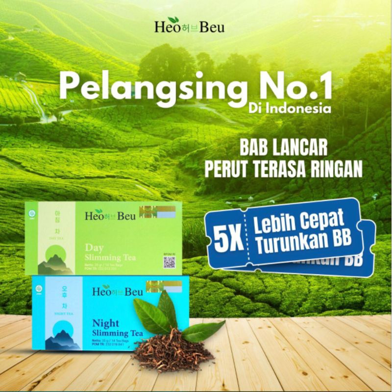 

Slimming Tea Heo Beu | Korea Slimming Tea | Teh Pelangsing Korea