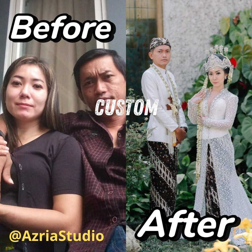 Jasa edit foto wedding / foto keluarga /ganti background