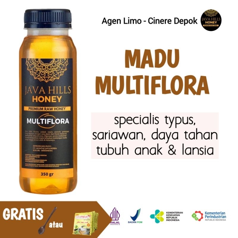 

Madu Multiflora Madu asli untuk daya tahan tubuh kemasan 330 gr