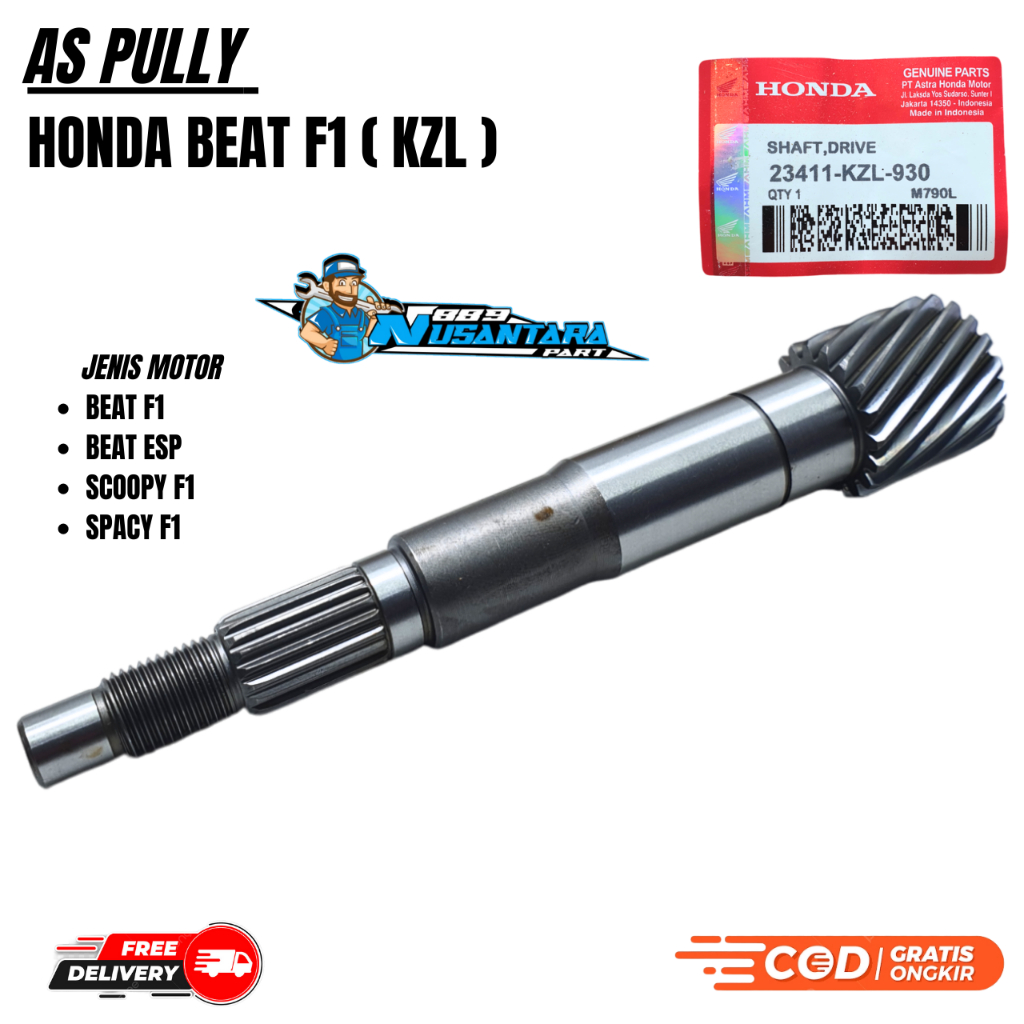 AS PULLY BELAKANG BEAT F1 / VARIO 110 F1 / BEAT ESP / SCOOPY F1 / SPACY F1 23411-KZL-C30