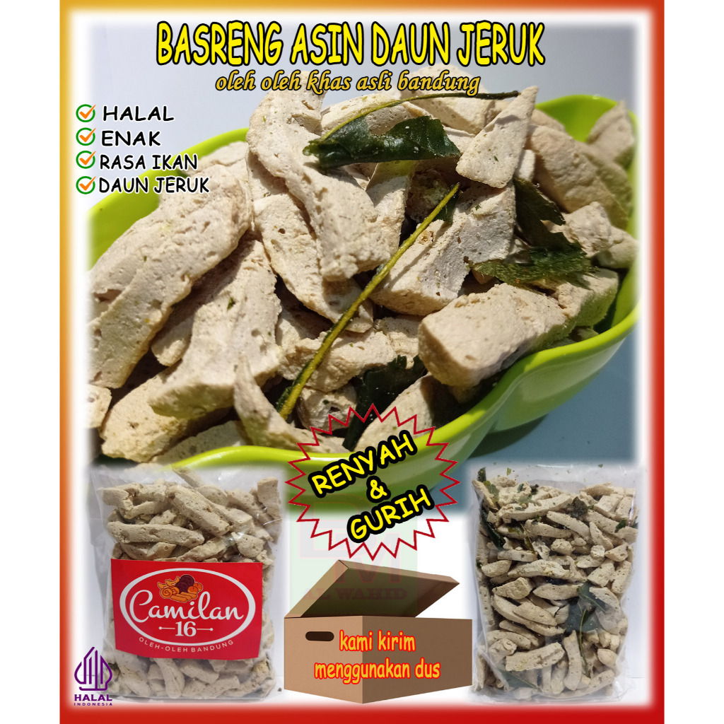 

Basreng Baso Goreng stik Original Daun Jeruk Kemasan 250 gram