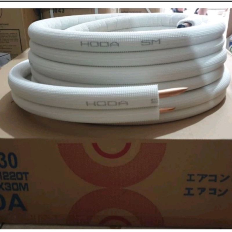 pipa ac hoda 1/4 1/2 1 roll utuh 30 meter