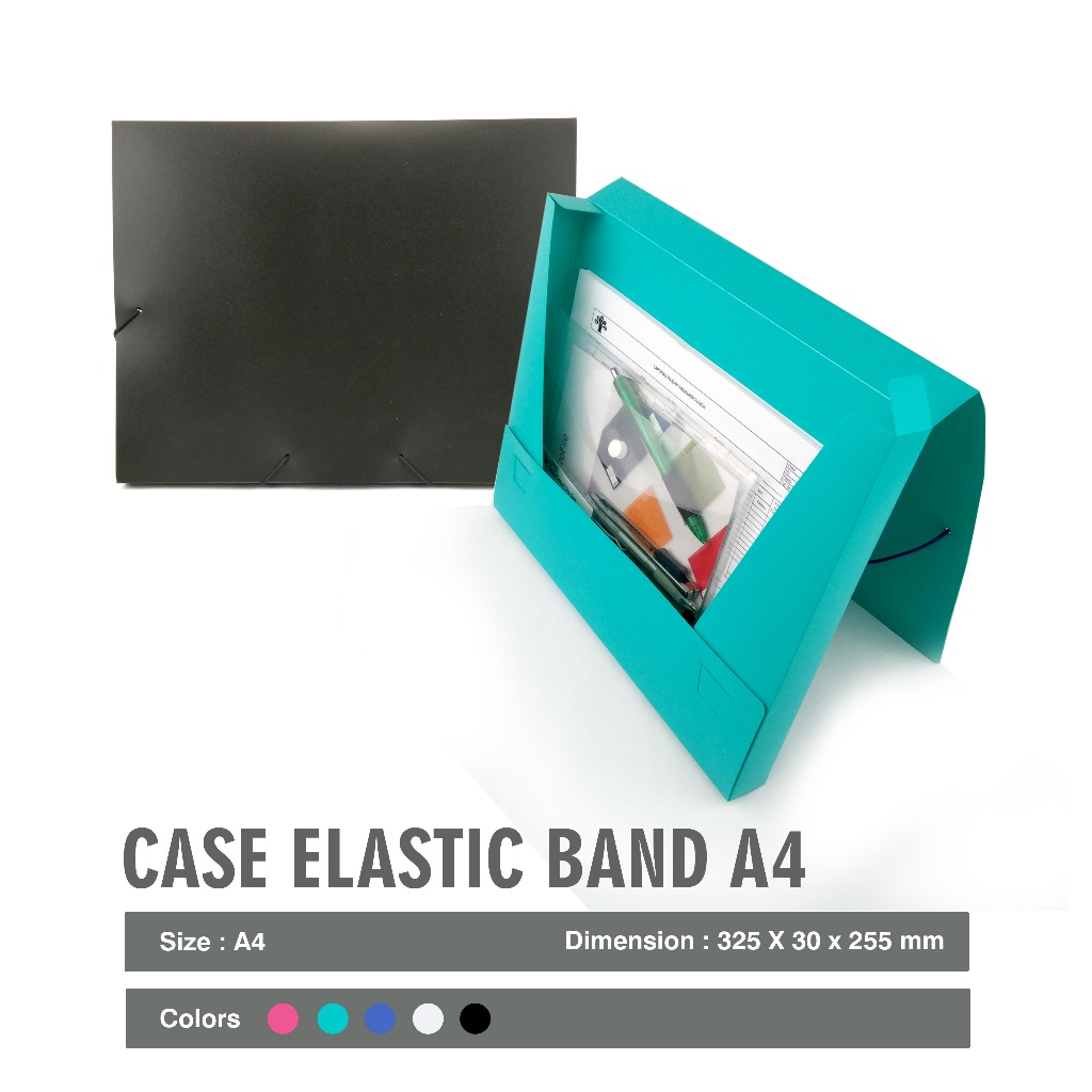 

Case Elastic Band Document Box File Daiichi DOS A4