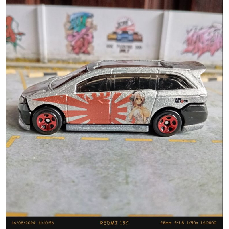 hot wheels hotwheels loose custom Honda Odyssey anime cewek jepang JDM japan