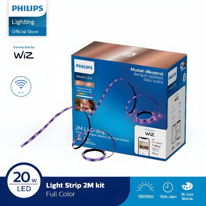 Philips Led Strip Stater Kit 2M 4M & Extension kit 1M / Lampu LED Strip RGB Philips Smart Wifi