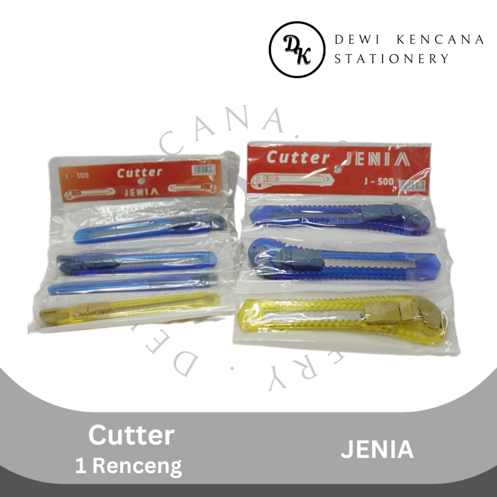 

Cutter Jenia / Pisau Pemotong Cutter Jenia 1 Renceng