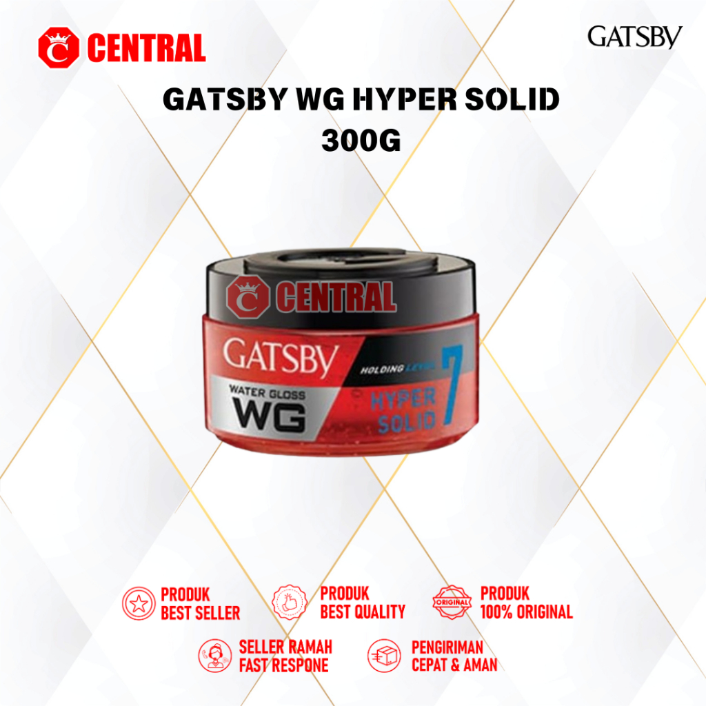 GATSBY WG HYPER SOLID 300GR/ Centralbandung