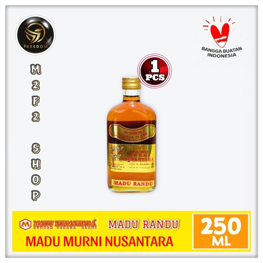 

Madu Murni Nusantara Asli Dan Alami Rasa Original Botol Kaca | Beling - 250 ml (Kemasan Satuan)