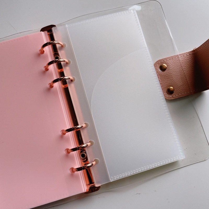 

1 pc cash envelope TEBAL 2 kantong untuk binder A6